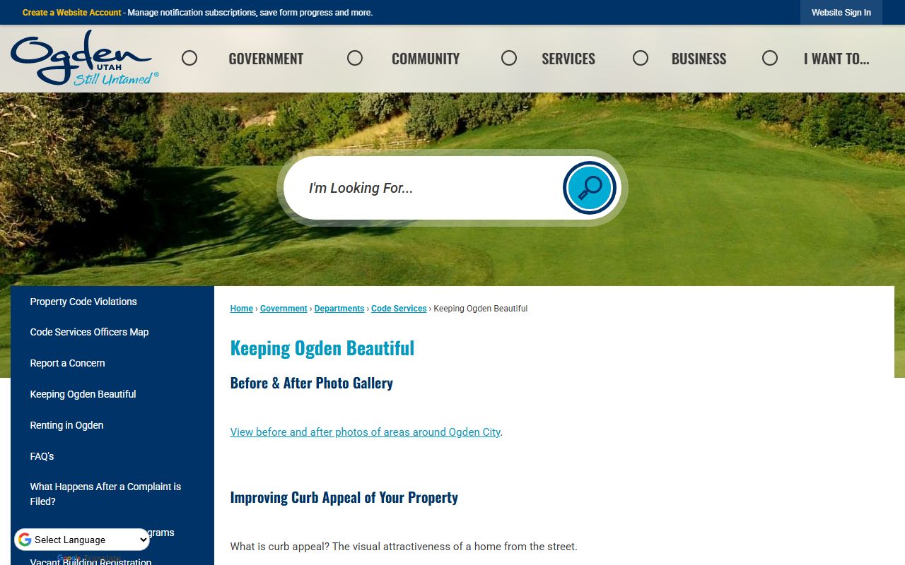 Ogden Genealogy records at the city recorder