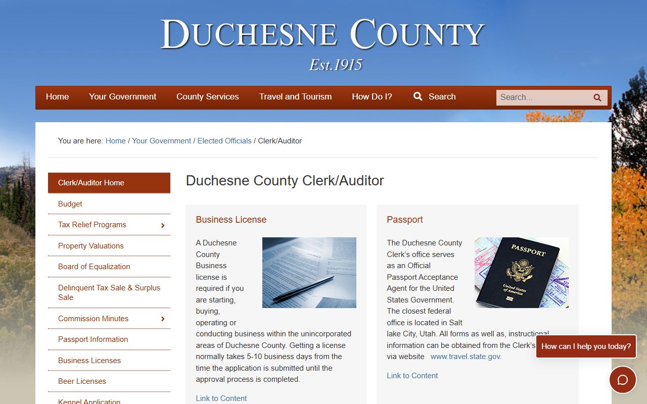 Duchesne County Genealogy clerk records