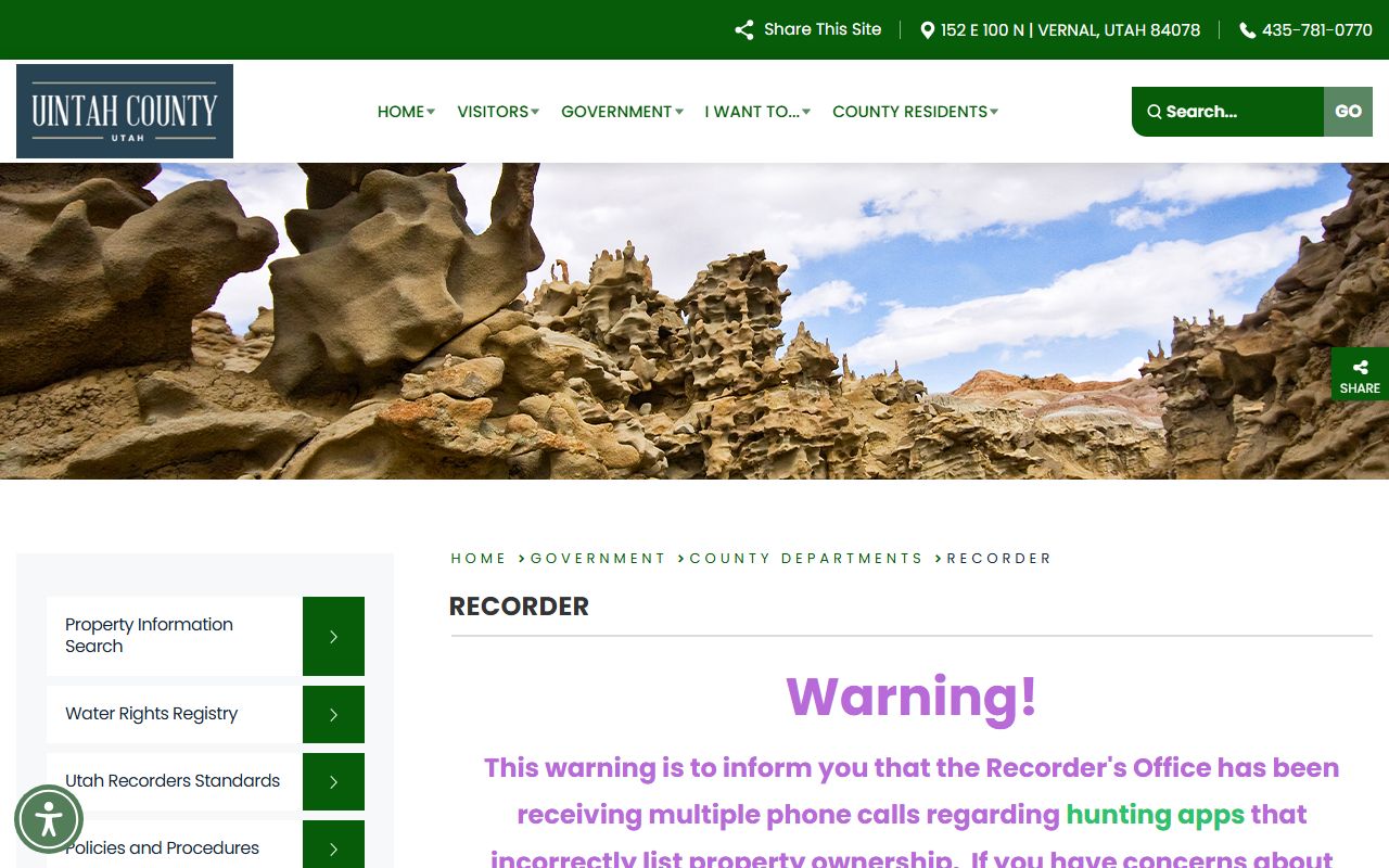 Uintah County Genealogy recorder records