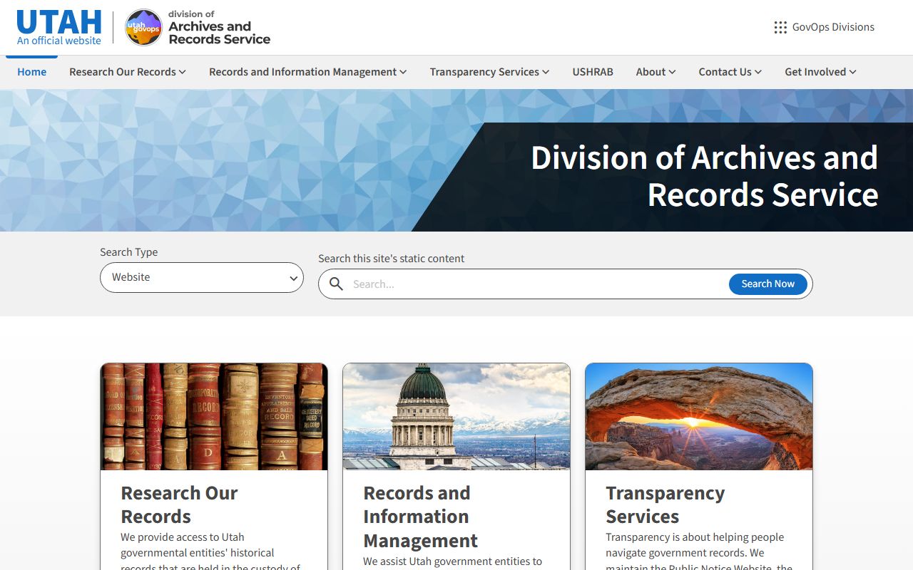 Utah Genealogy resources at the Utah State Archives and Records Service